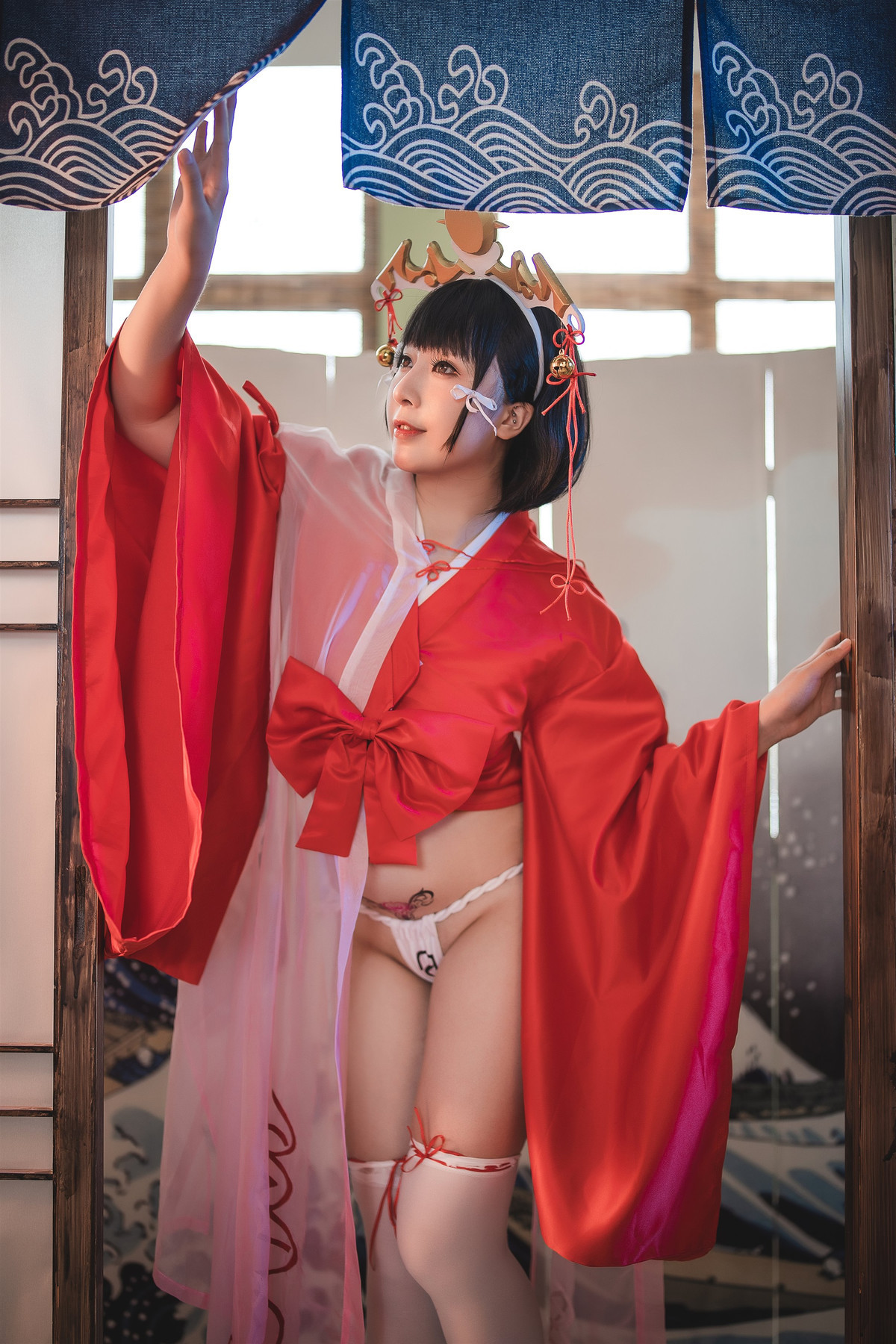 Cosplay 小容仔咕咕咕 黑兽巫女辉夜