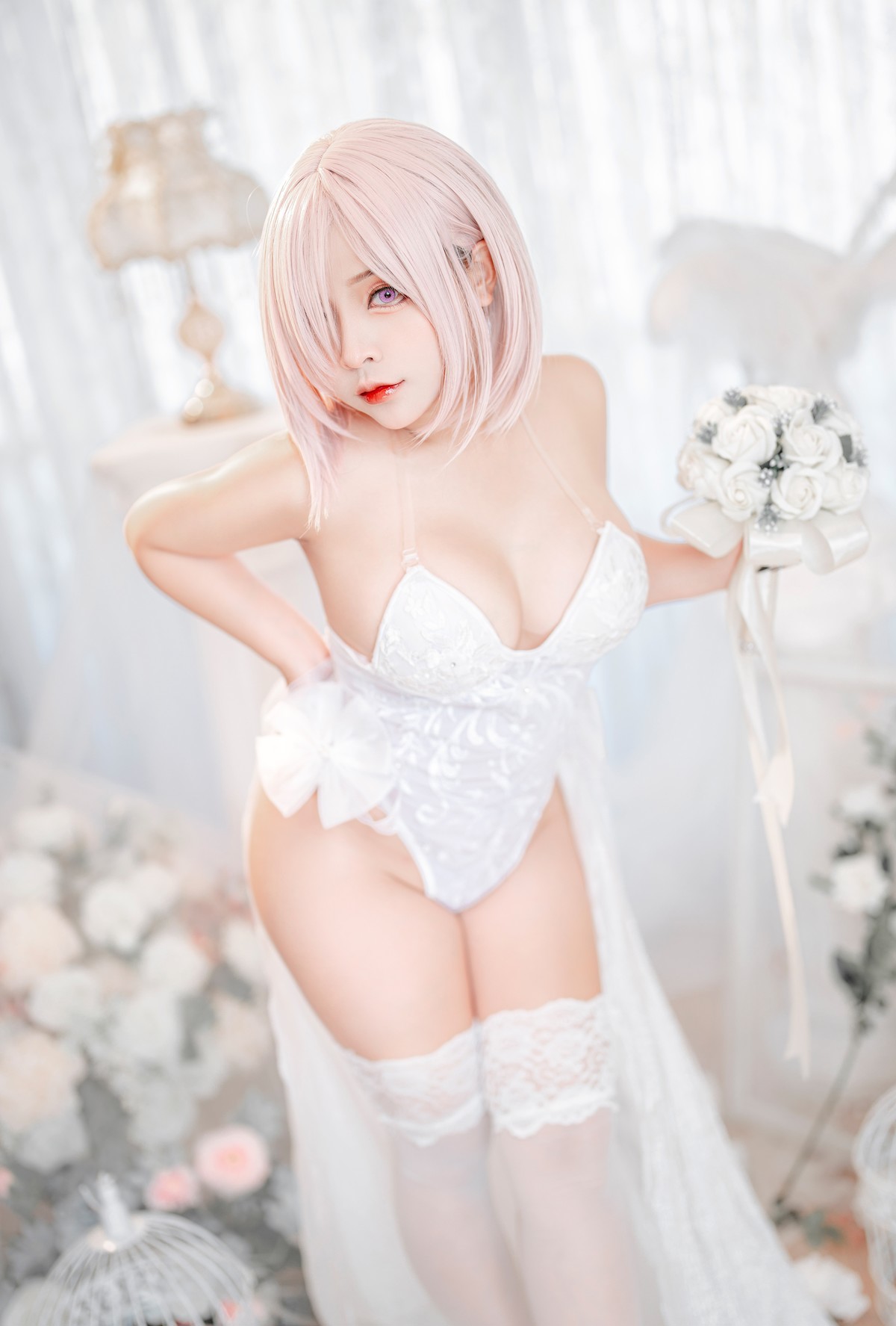 Cosplay SayoMomo小桃 Mashu Kyrielight