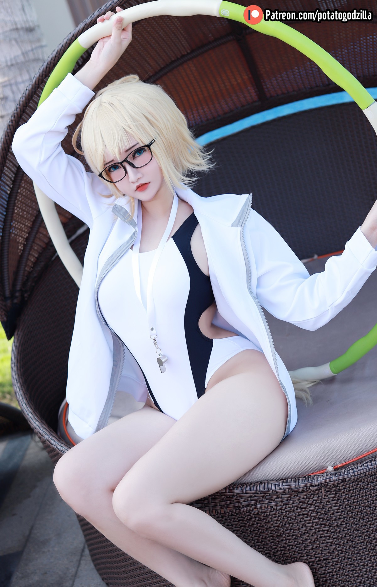 Potato Godzilla Cosplay Jeanne d’Arc Swimsuit