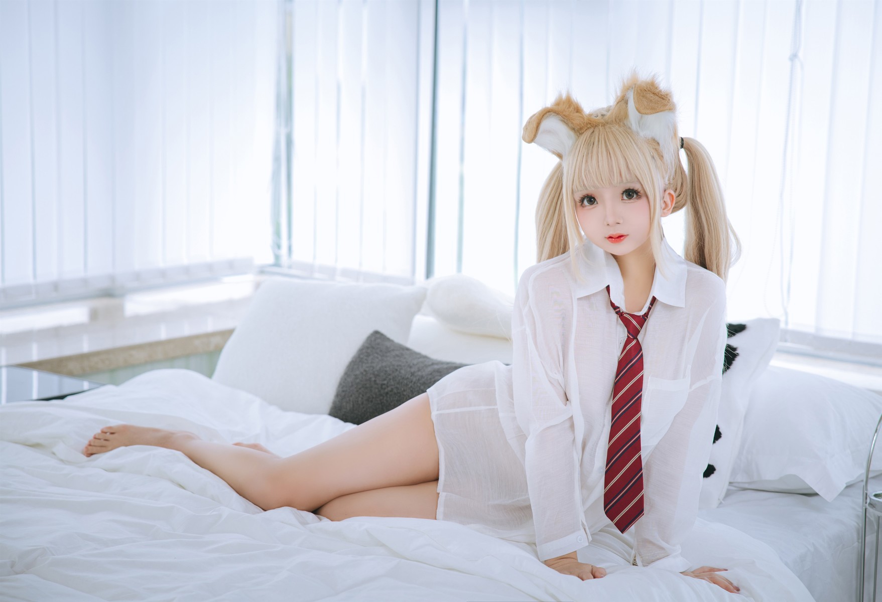 Cosplay 日奈娇 衬衫小狗 Set.01